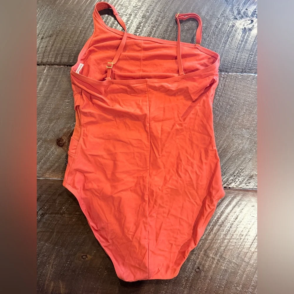 bright orange One-Piece Swimsuit size 12